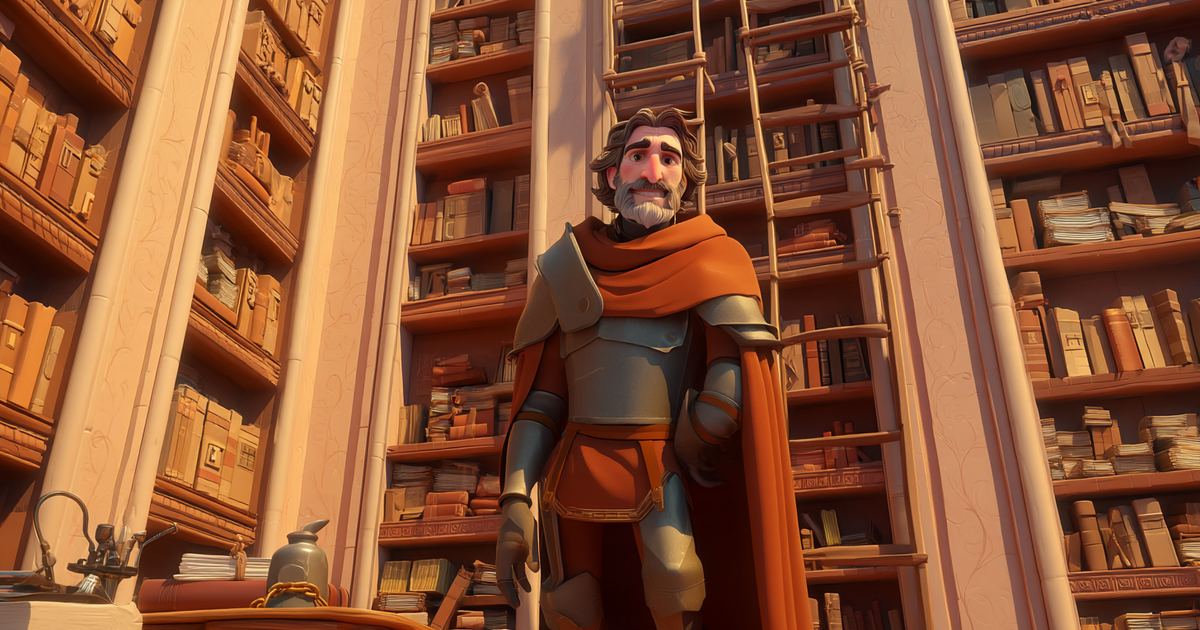 Un chevalier dans une grande bibliothèque aux rayonnages bien rangés : le profil RIASEC Conventionnel